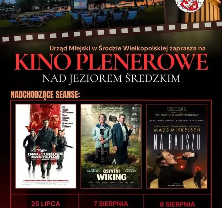 Kino plenerowe nad jeziorem średzkim: dziś „Na rauszu”, wczoraj „Ostatni wiking”