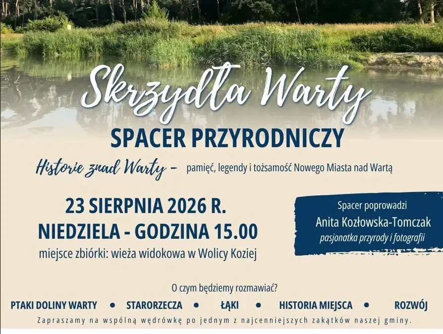 Spacer przyrodniczy nad Wartą – odkryj historię i przyrodę Nowego Miasta nad Wartą