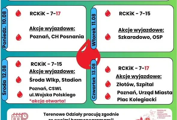 Akcja krwiodawstwa na Stadionie Średzkim – oddaj krew w środę