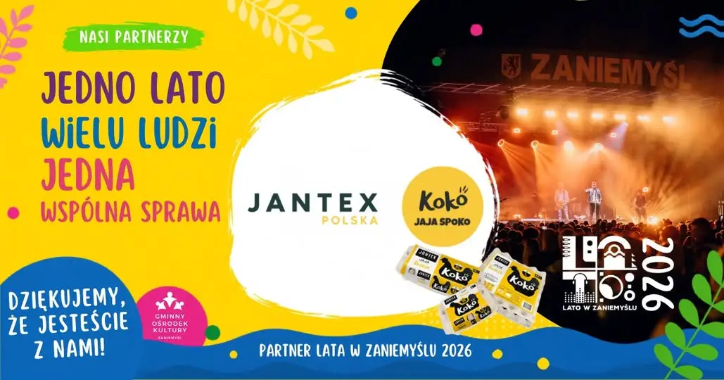 Jantex Polska i marka KOKO wspierają wydarzenia kulturalne w Zaniemyślu