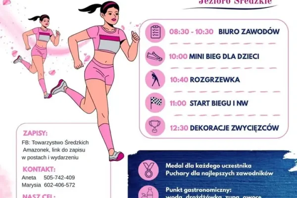 V Jubileuszowy Bieg Charytatywny „Przeganiamy raka” nad średzkim jeziorem – zapisy ruszyły