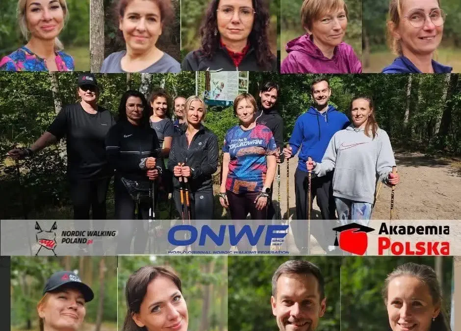 Bezpłatne treningi nordic walking dla seniorów w Łęknie – start po 17 sierpnia