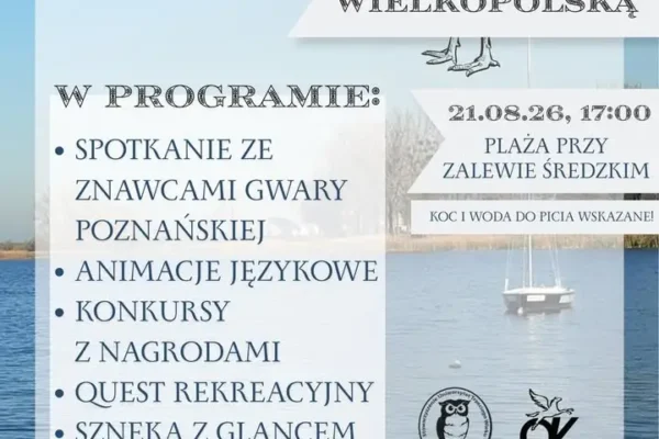 Piknik z gwarą wielkopolską nad Zalewem Średzkim – 21 sierpnia