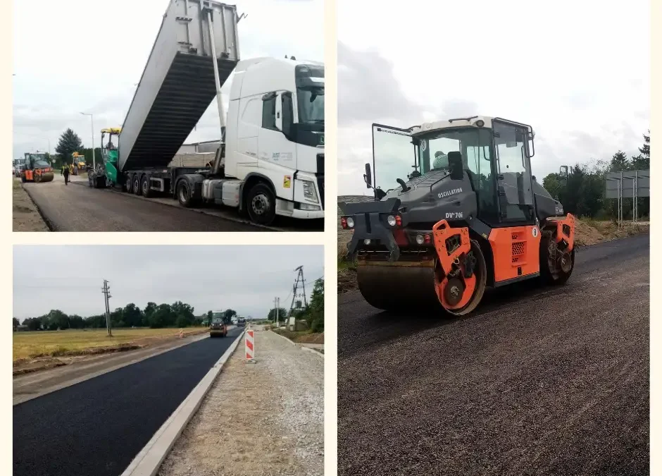 Postęp prac na drodze wojewódzkiej nr 432 – trwa układanie podbudowy i przygotowania do warstwy ścieralnej