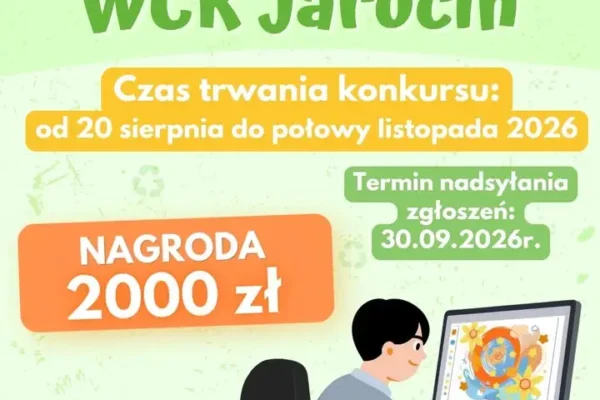Konkurs na maskotkę WCR Jarocin – zaprojektuj i wygraj 2000 zł