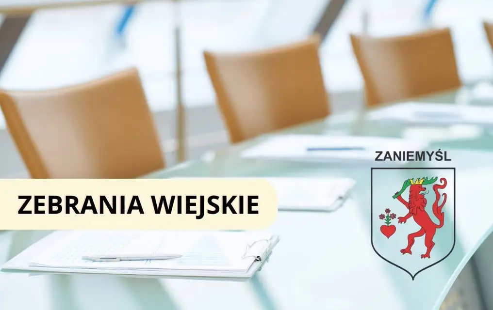 Zebrania sołeckie w gminie Zaniemyśl – harmonogram na wrzesień 2026