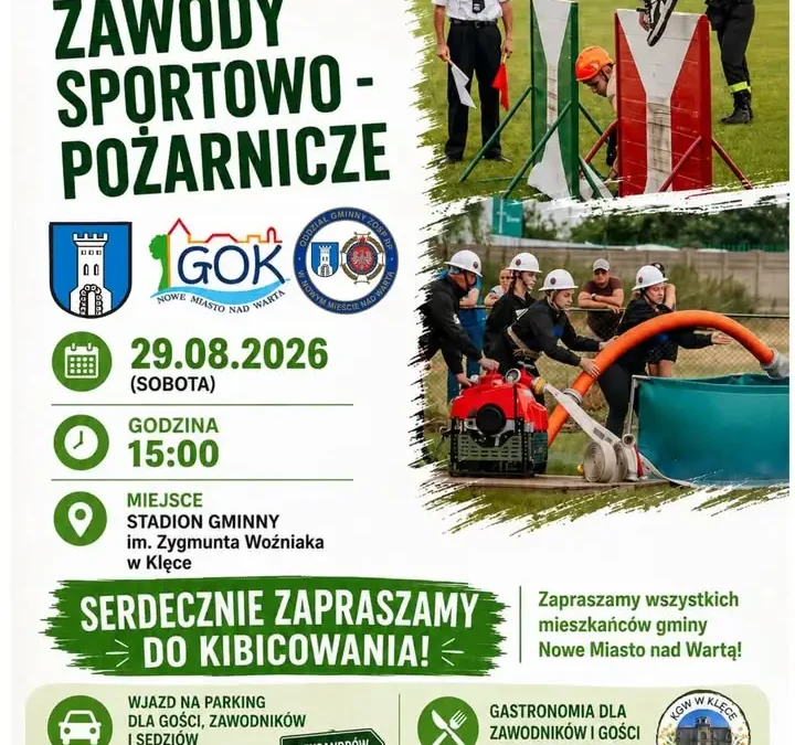 Zawody sportowo-pożarnicze w Klęce: kibicujmy drużynom OSP!