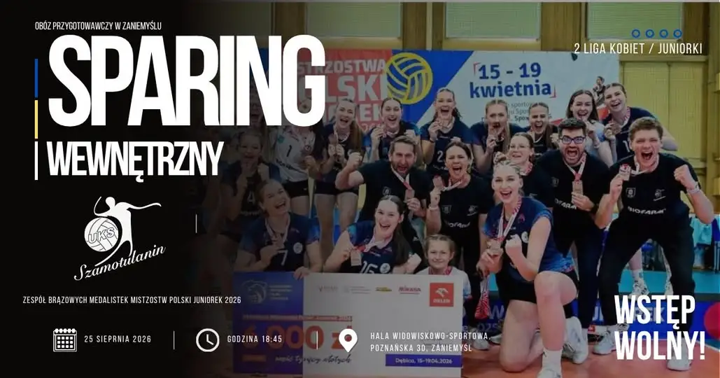 Sparing siatkarek z Szamotuł w Zaniemyślu już jutro!