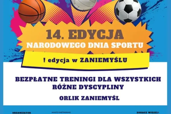 Narodowy Dzień Sportu w Zaniemyślu – zaproszenie dla klubów i trenerów