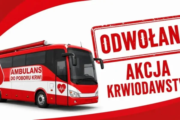 Odwołana akcja krwiodawstwa w Środzie Wielkopolskiej – ambulans nie przyjedzie