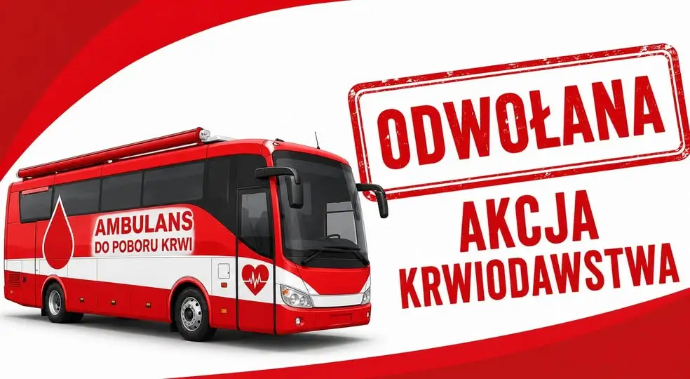 Odwołana akcja krwiodawstwa w Środzie Wielkopolskiej – ambulans nie przyjedzie