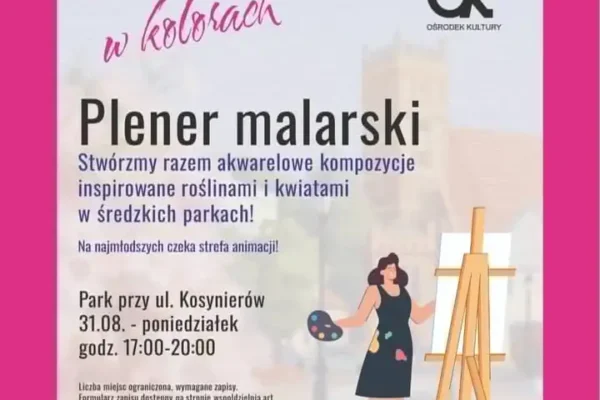 Ostatnie spotkanie „Środa w kolorach” – akwarelowe kompozycje wśród zieleni