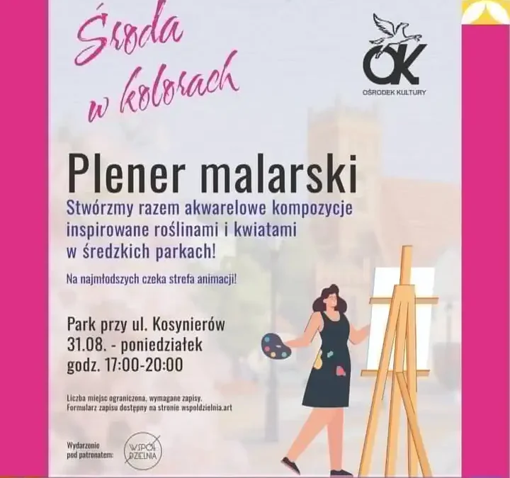 Ostatnie spotkanie „Środa w kolorach” – akwarelowe kompozycje wśród zieleni