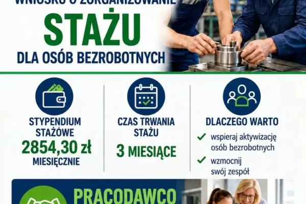Staże dla bezrobotnych: ostatnie dni na złożenie wniosków w Środzie Wielkopolskiej