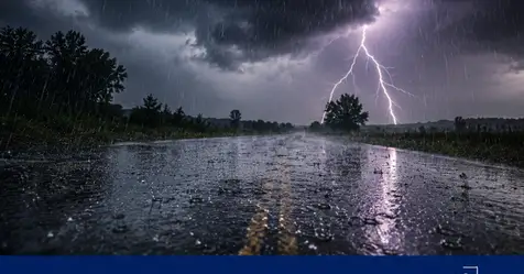 Ostrzeżenie meteorologiczne: silne opady deszczu i burze z gradem w nocy