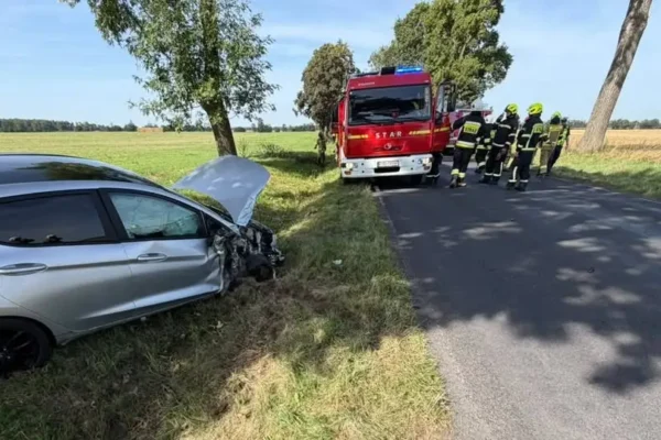 Utrudnienia na drodze Klęka – Chrzan po zdarzeniu drogowym