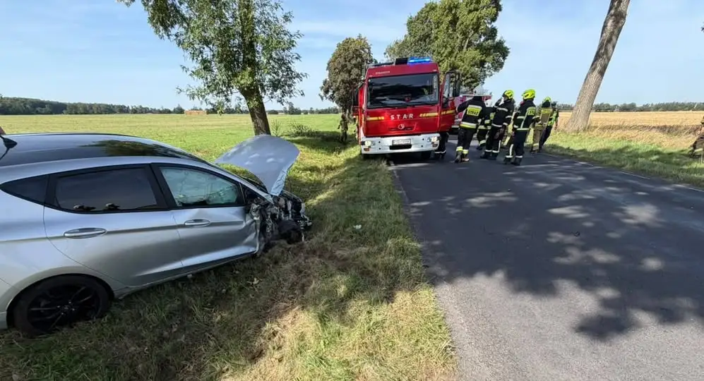 Utrudnienia na drodze Klęka – Chrzan po zdarzeniu drogowym