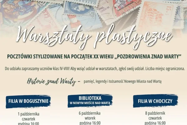 Warsztaty „Pozdrowienia znad Warty” – dzieci stworzą pocztówki z początku XX wieku