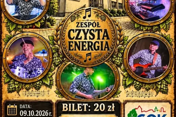 Kameralny wieczór muzyczny w GOK – zagra zespół Czysta Energia
