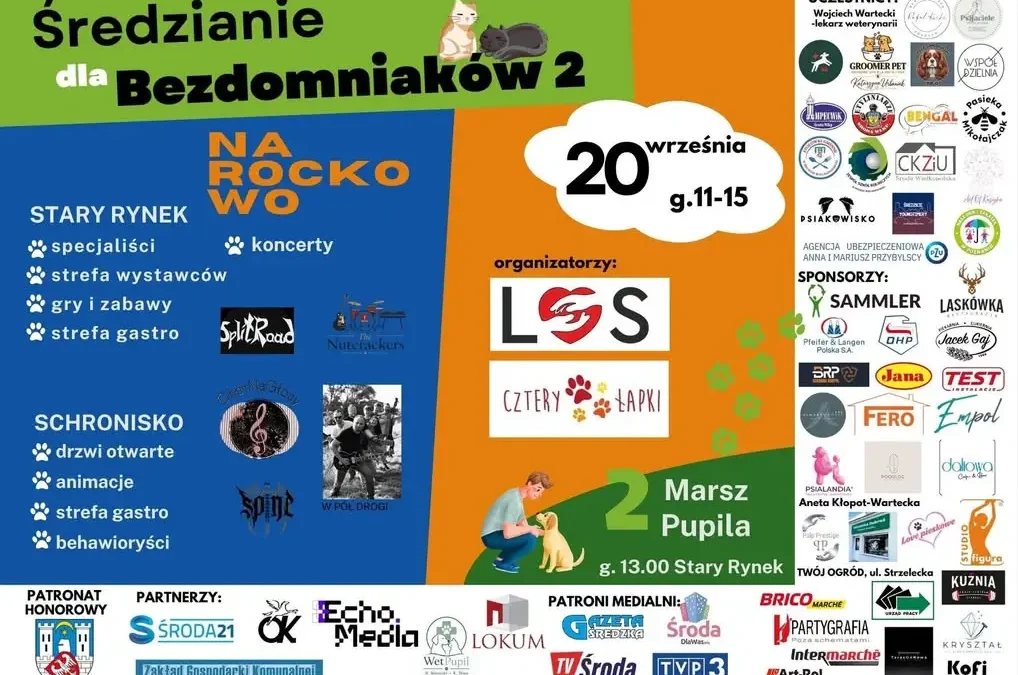 Średzianie dla Bezdomniaków 2 – koncert i 2. Marsz Pupila już w niedzielę