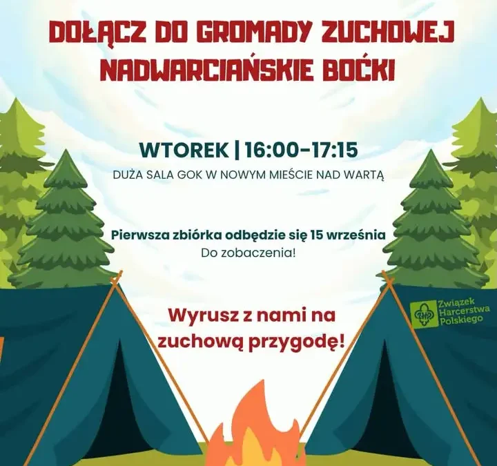 Nowomiejscy harcerze i zuchy wracają do zbiórek. Rusza nowy sezon harcerskiej przygody