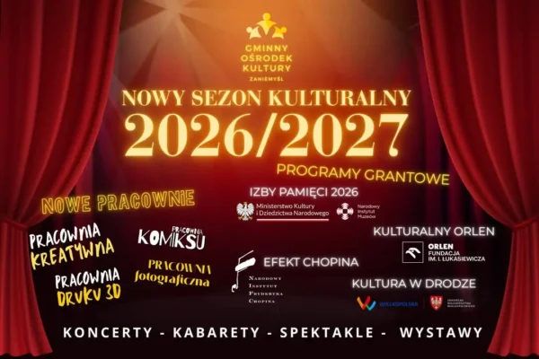 Nowy sezon kulturalny 2026/2027 w GOK Zaniemyśl – zajęcia, warsztaty i wydarzenia
