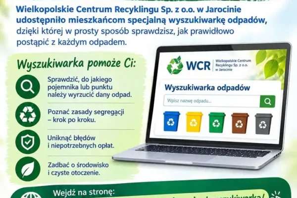 Nowa wyszukiwarka odpadów w Jarocinie – sprawdź, gdzie wyrzucić nietypowe śmieci