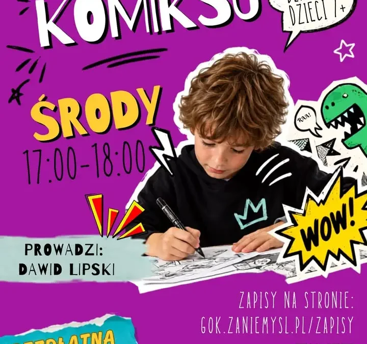 Komiks i wokal – darmowe zajęcia pokazowe w GOK Zaniemyśl już 30 września