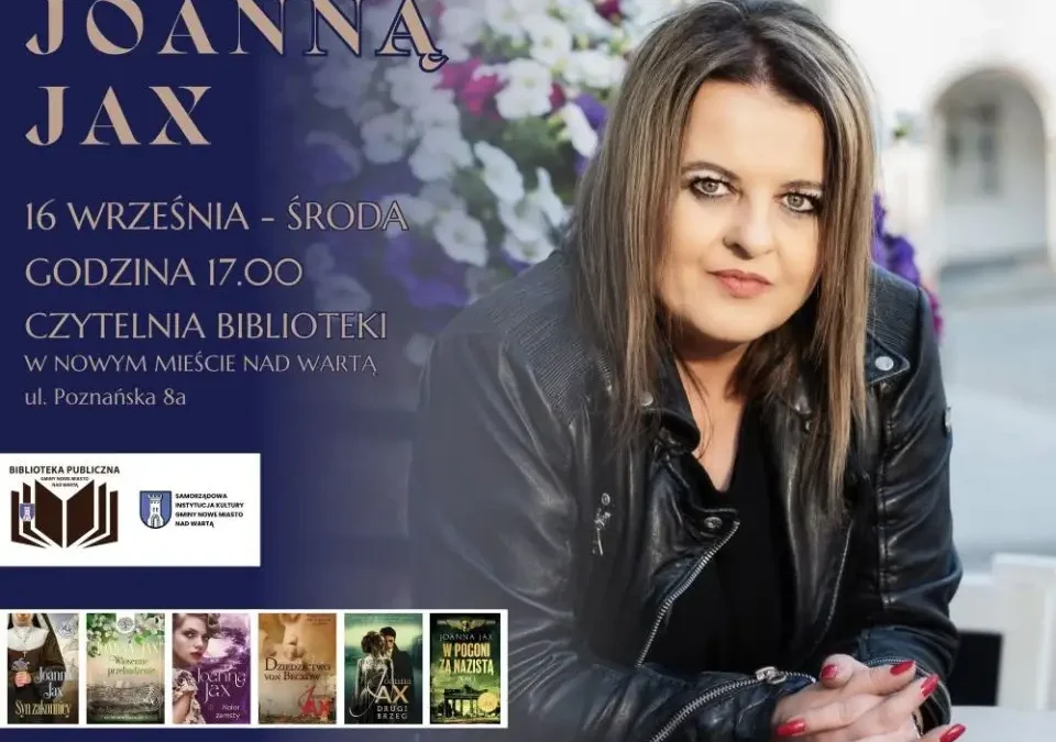 Joanna Jax w Nowym Mieście nad Wartą – spotkanie autorskie w bibliotece