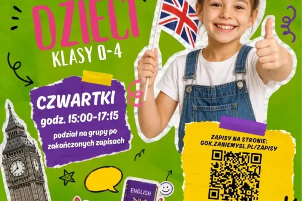 Darmowe zajęcia pokazowe z angielskiego i robotyki w GOK Zaniemyśl – 24 września