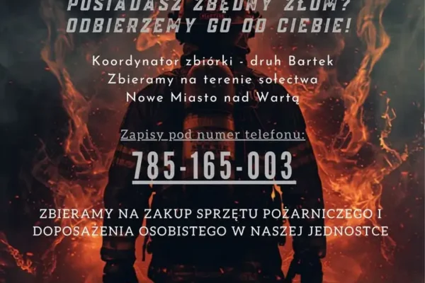 OSP Nowe Miasto zapowiada coroczną zbiórkę złomu – już 17 października