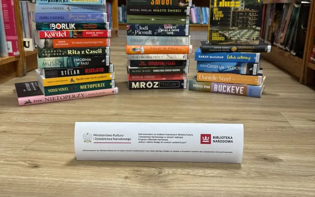 Nowe książki w bibliotece w Nowym Mieście nad Wartą – kryminały, powieści i literatura faktu