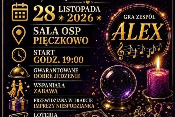 Zabawa andrzejkowa w Pieczkowie – 28 listopada 2026