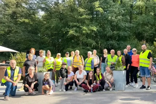 Rajd rowerowy z KGW Klęka – strażacy z OSP Klęka na trasie