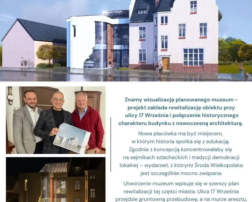 Środa Wielkopolska z nowym muzeum – znamy wizualizację planowanej placówki