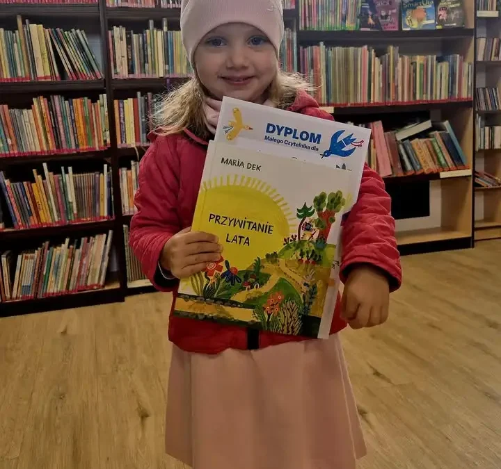 Martynka zdobyła komplet naklejek w akcji „Mała książka – wielki człowiek”
