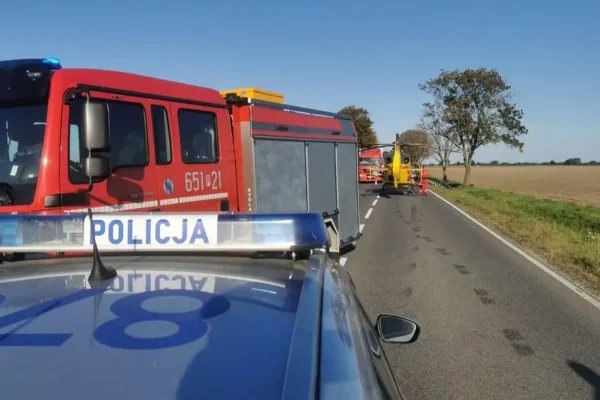 Droga W432 w Zberkach zablokowana po zdarzeniu drogowym – już odblokowana