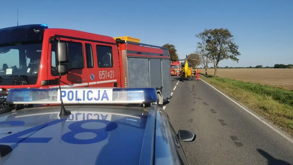 Droga W432 w Zberkach zablokowana po zdarzeniu drogowym – już odblokowana