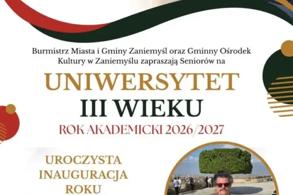 Uniwersytet Trzeciego Wieku w Zaniemyślu inauguruje drugi rok akademicki