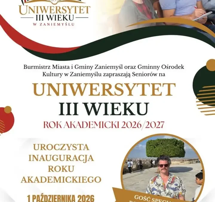 Uniwersytet Trzeciego Wieku w Zaniemyślu inauguruje drugi rok akademicki