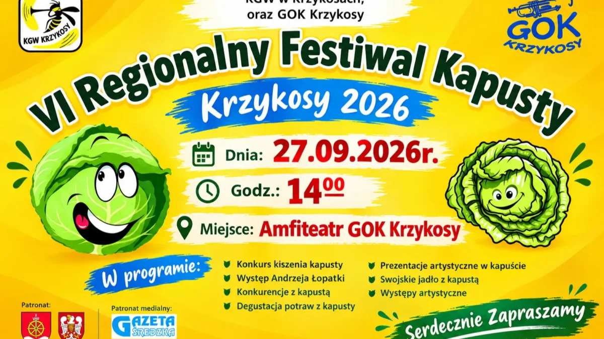 VI Regionalny Festiwal Kiszenia Kapusty – święto tradycji i smaku