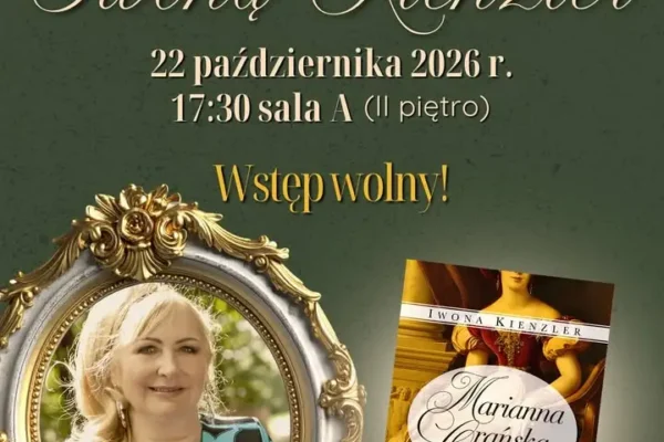 Spotkanie z Iwoną Kienzler w bibliotece w Środzie Wielkopolskiej – opowieść o Mariannie Orańskiej