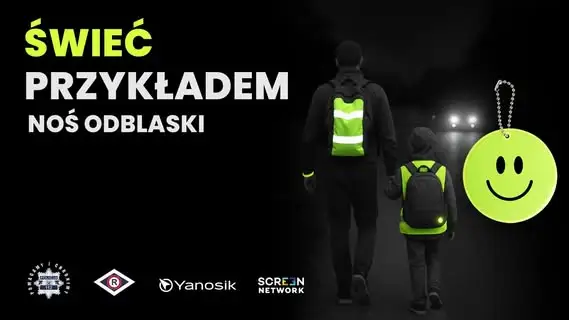 Świeć Przykładem – Policja ze Środy Wielkopolskiej przypomina o odblaskach