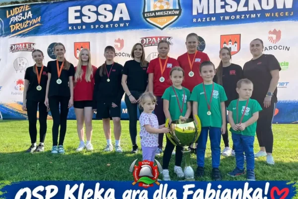 Turniej charytatywny w Mieszkowie: strażacy grali dla Fabiana