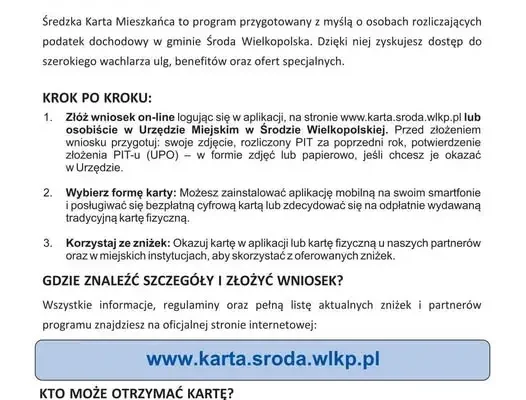 Średzka Karta Mieszkańca – nowe korzyści i darmowy postój od 2027 roku