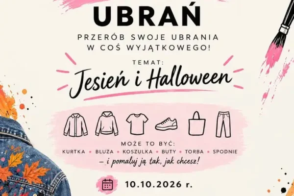 Warsztaty malowania ubrań w Środzie Wielkopolskiej – jesienna edycja z Halloween