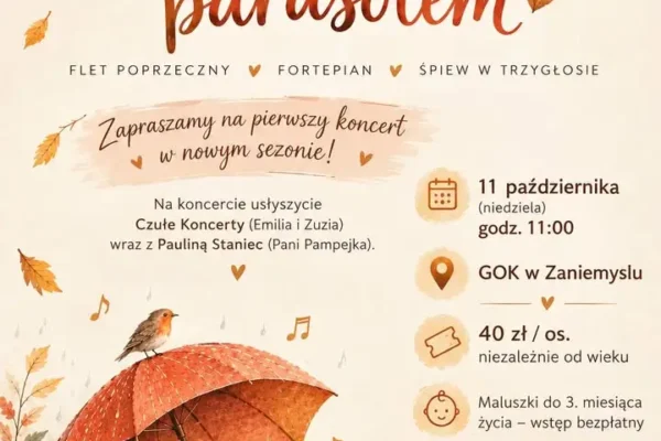 Czułe Koncerty Gordonowskie wracają. Trzy głosy i jesienny parasol w Zaniemyślu
