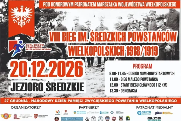 VIII Bieg im. Średzkich Powstańców Wielkopolskich – zapisy i trasa