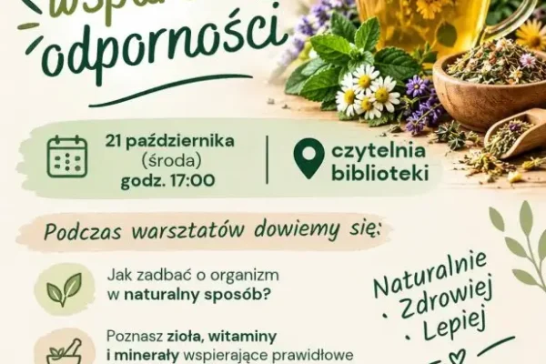 Naturalne wsparcie odporności – warsztaty w bibliotece w Nowym Mieście nad Wartą