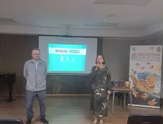 Marcin Kozioł spotkał się z młodymi czytelnikami w Środzie Wielkopolskiej